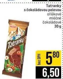 Jip Tatranky s čokoládovou polevou oříškové mléčné čokoládové 30 g nabídka