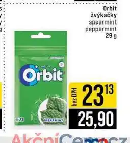 Jip Orbit žvýkačky spearmint peppermint 29g nabídka