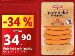 Lidl ídeňské mini párky, 200 g nabídka