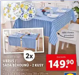 Lidl UBRUS/SADA BĚHOUNŮ - 2 KUSY nabídka