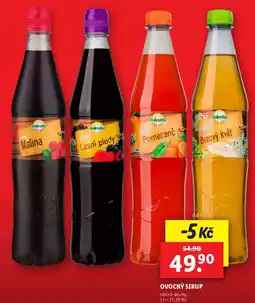 Lidl OVOCNÝ SIRUP, 0,7 l nabídka