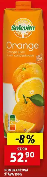 Lidl POMERANČOVÁ ŠŤÁVA 100%, 1 l nabídka