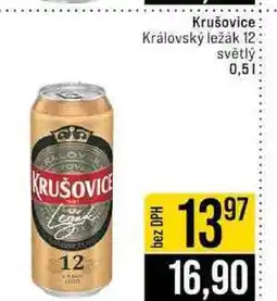 Jip Krušovice Královský ležák 12 světlý 0,5l nabídka