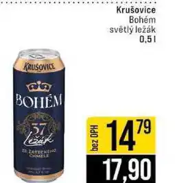 Jip Krušovice Bohém světlý ležák 0,5l nabídka