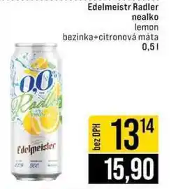 Jip Edelmeister Edelmeistr Radler nealko lemon bezinka+citronová máta 0,5l nabídka
