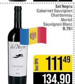 Jip Sol Negru Cabernet Sauvignon Chardonnay Merlot Sauvignon Blanc 0,75l nabídka