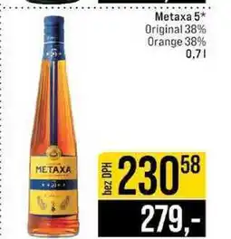 Jip Metaxa 5* Original 38% Orange 38% 0,7l nabídka