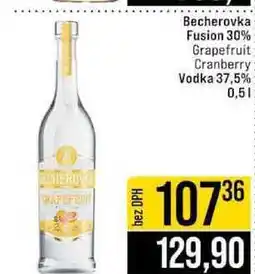 Jip Becherovka Fusion 30% Grapefruit Cranberry Vodka 37,5% 0,5l nabídka
