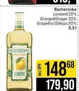 Jip Becherovka Lemond 20% Orange&Ginger 20% Grapefruit&Hops 20% 0,5l nabídka