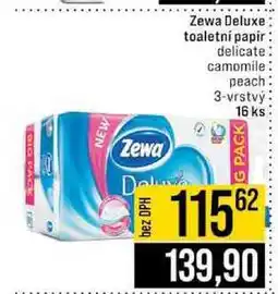 Jip Zewa Deluxe toaletní papír delicate camomile peach 3-vrstvý 16 ks nabídka