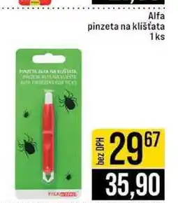 Jip Alfa pinzeta na klíšťata 1ks nabídka