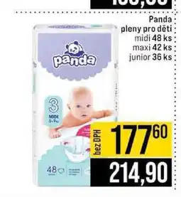 Jip Panda pleny pro děti midi 48 ks maxi 42 ks panda junior 36 ks nabídka