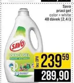 Jip Savo praci gel color+white 48 dávek 2,4l nabídka