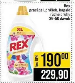 Jip Rex prací gel, prášek, kapsle různé druhy 36-50 dávek nabídka