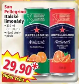 Norma San Pellegrino Italské limonády nabídka