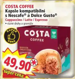 Norma Costa coffee nabídka