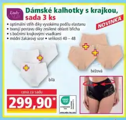 Norma Dámské kalhotky s krajkou, sada 3 ks nabídka