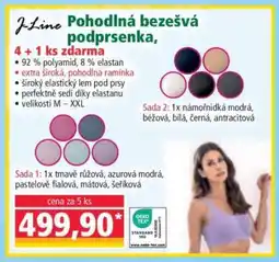 Norma J-Line Pohodlná bezešvá podprsenka nabídka