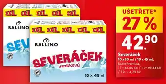 Lidl Severáček, 10x 50 ml/10x 45 ml nabídka