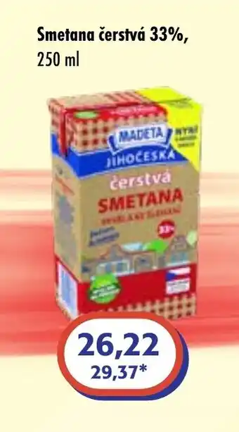 ČEPOS MADETA Smetana čerstvá 33% nabídka