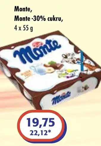 ČEPOS Monte, Monte -30% cukru nabídka