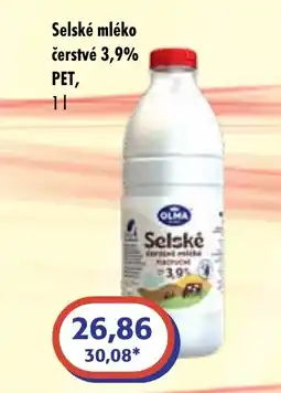 ČEPOS Selské mléko čerstvé 3,9% PET nabídka