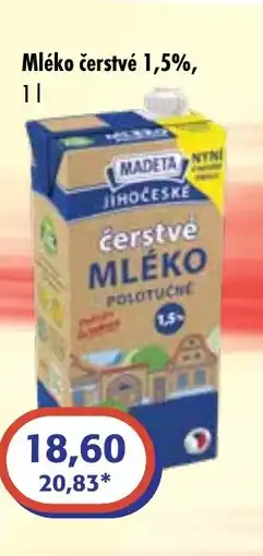 ČEPOS MADETA Mléko čerstvé 1,5% nabídka