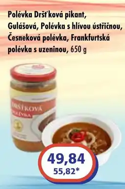 ČEPOS Polévka Dršťková pikant, Gulášová, Polévka s hlívou ústřičnou nabídka