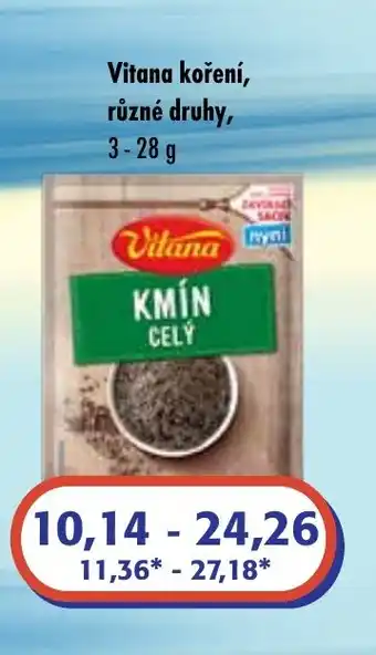 ČEPOS Vitana koření nabídka