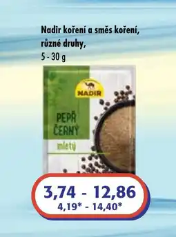 ČEPOS Nadir koření a směs koření nabídka