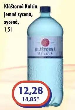 ČEPOS Kláštorná Kalcia jemně sycená, sycená nabídka