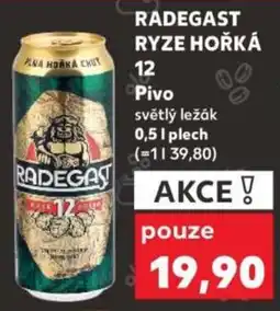 Kaufland Radegast Ryze Hořká 12 Pivo nabídka