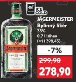 Kaufland JÄGERMEISTER Bylinný likér 35% nabídka