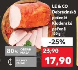 Kaufland LE & CO Debrecínská pečeně/ Kladenská pečeně nabídka