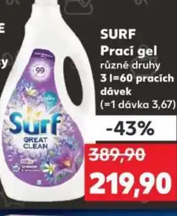 Kaufland SURF Prací gel nabídka