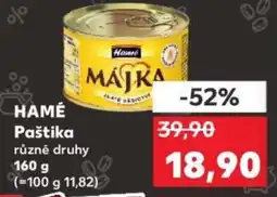Kaufland HAMÉ Paštika nabídka
