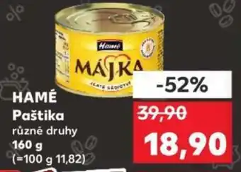 Kaufland HAMÉ Paštika nabídka