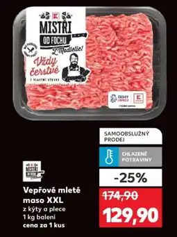 Kaufland Vepřové mleté maso XXL nabídka