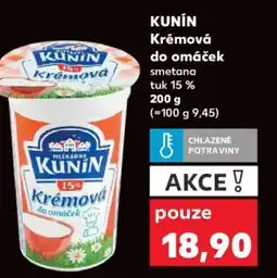 Kaufland KUNIN Krémová do omáček nabídka