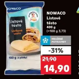 Kaufland NOWACO Listové těsto nabídka