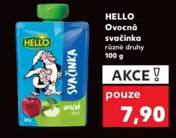Kaufland HELLO Ovocná svačinka nabídka