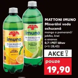 Kaufland MATTONI Imuno Minerální voda ochucená nabídka