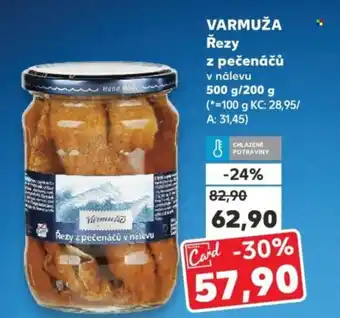 Kaufland VARMUŽA Řezy z pečenáčů nabídka