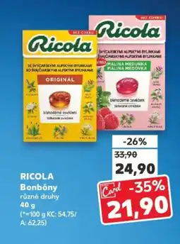 Kaufland RICOLA Bonbóny nabídka
