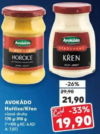 Kaufland AVOKÁDO Hořčice/Křen nabídka