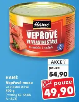 Kaufland HAMÉ Vepřové maso nabídka
