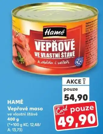 Kaufland HAMÉ Vepřové maso nabídka