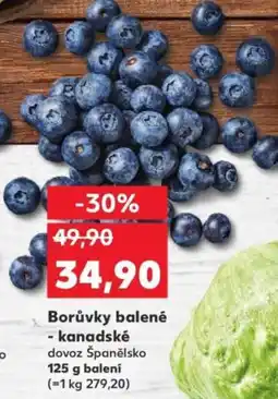 Kaufland Borůvky balené - kanadské nabídka