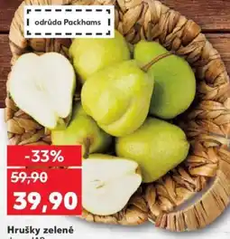 Kaufland Hrušky zelené nabídka