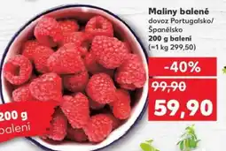 Kaufland Maliny balené nabídka